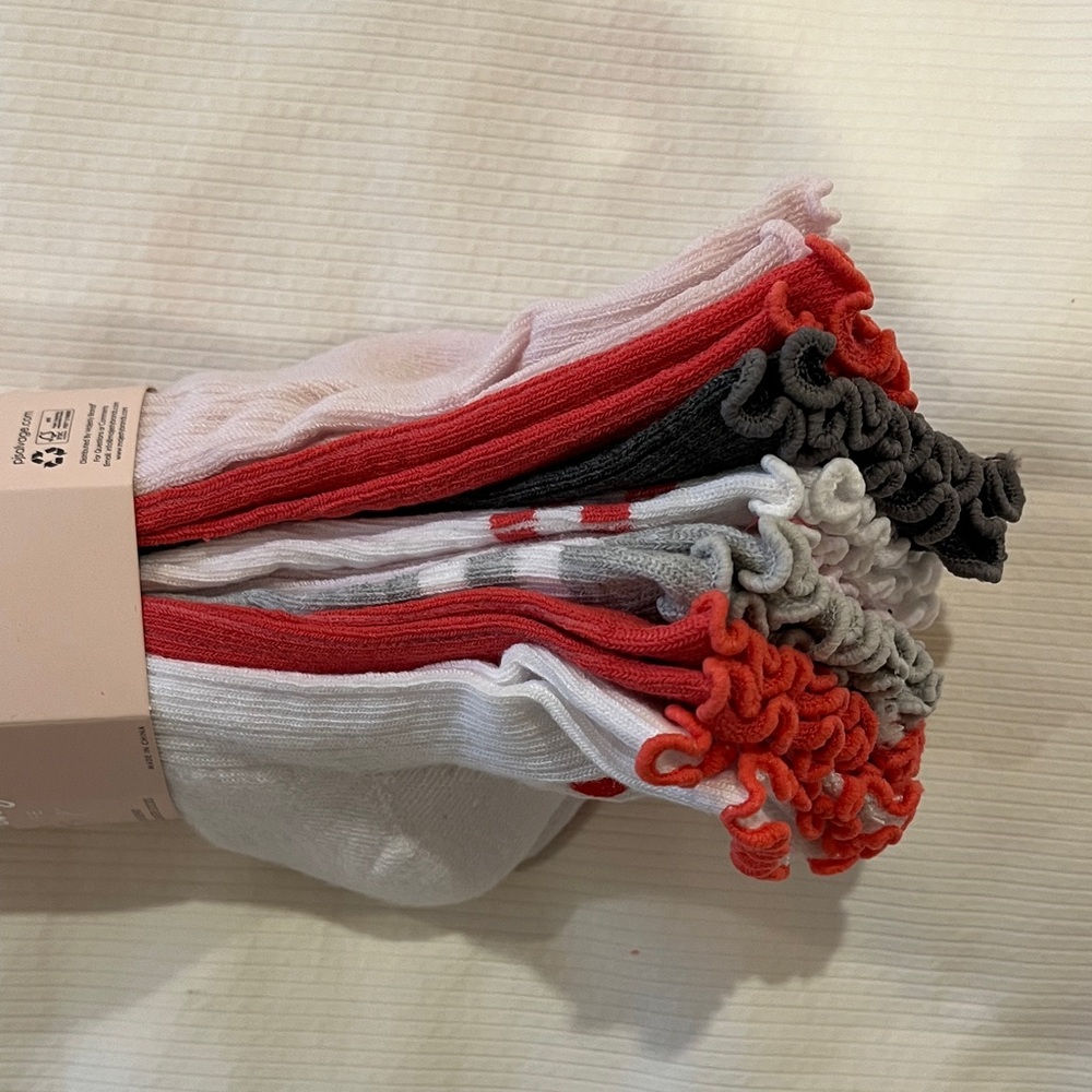New PJ SALVAGE Socks, 8 Pairs, Various Colors, Cotton Blend, NWT